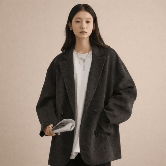 Jacke Noir Élise Louren