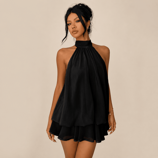 Kleid Sélene Noire Louren